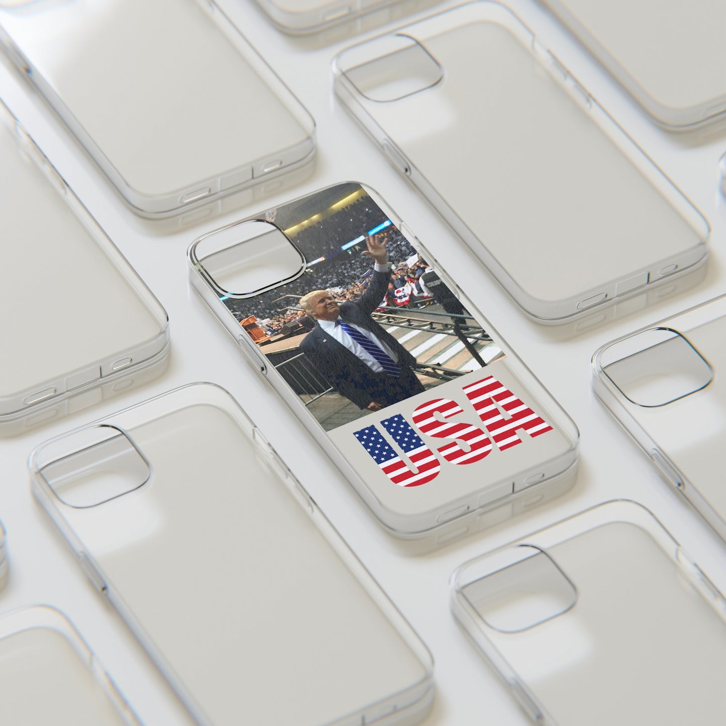 Custom Silicone Trump USA iPhone 14 Case