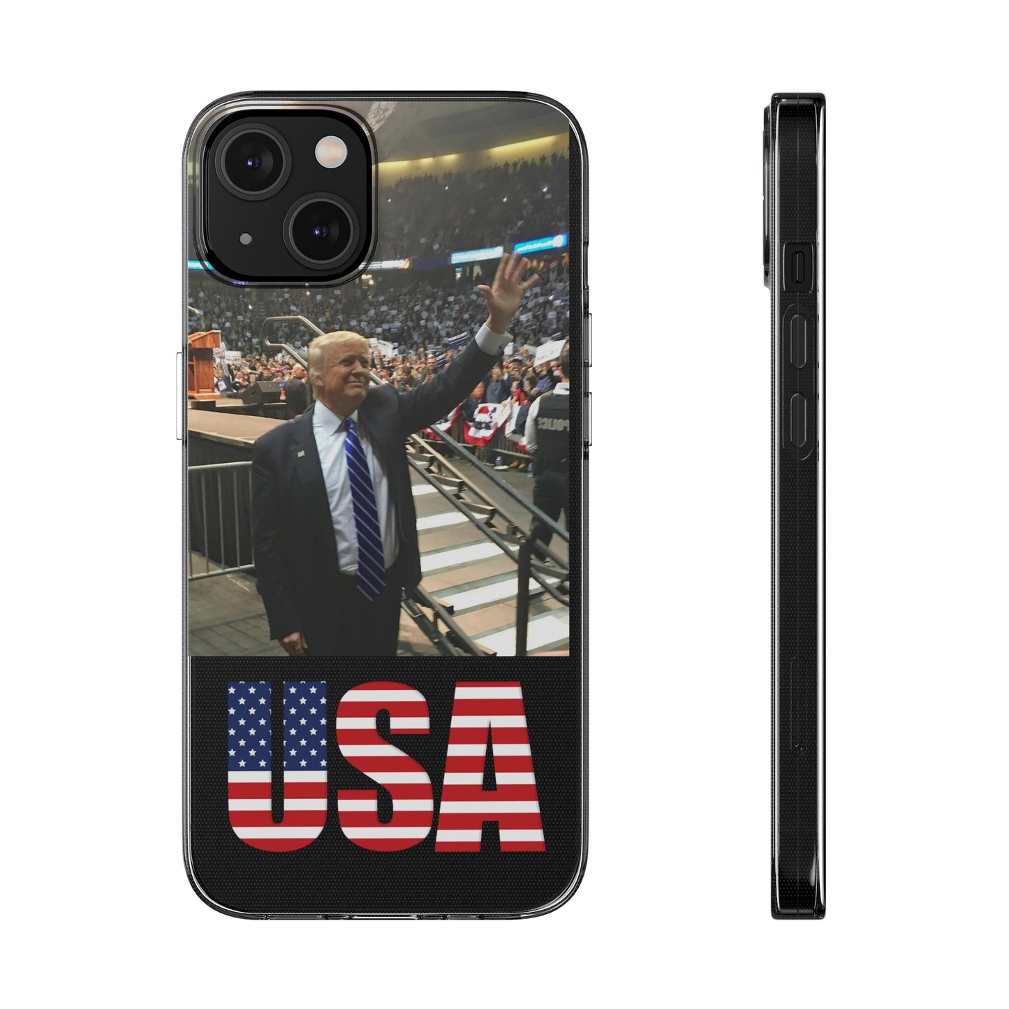 Custom Silicone Trump USA iPhone 14 Case