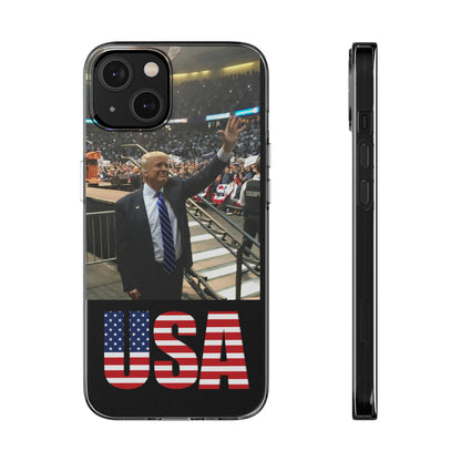 Custom Silicone Trump USA iPhone 14 Case