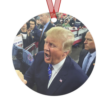 Custom Trump-USA Aluminum Christmas Ornament