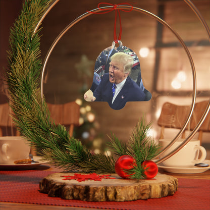 Custom Trump-USA Aluminum Christmas Ornament