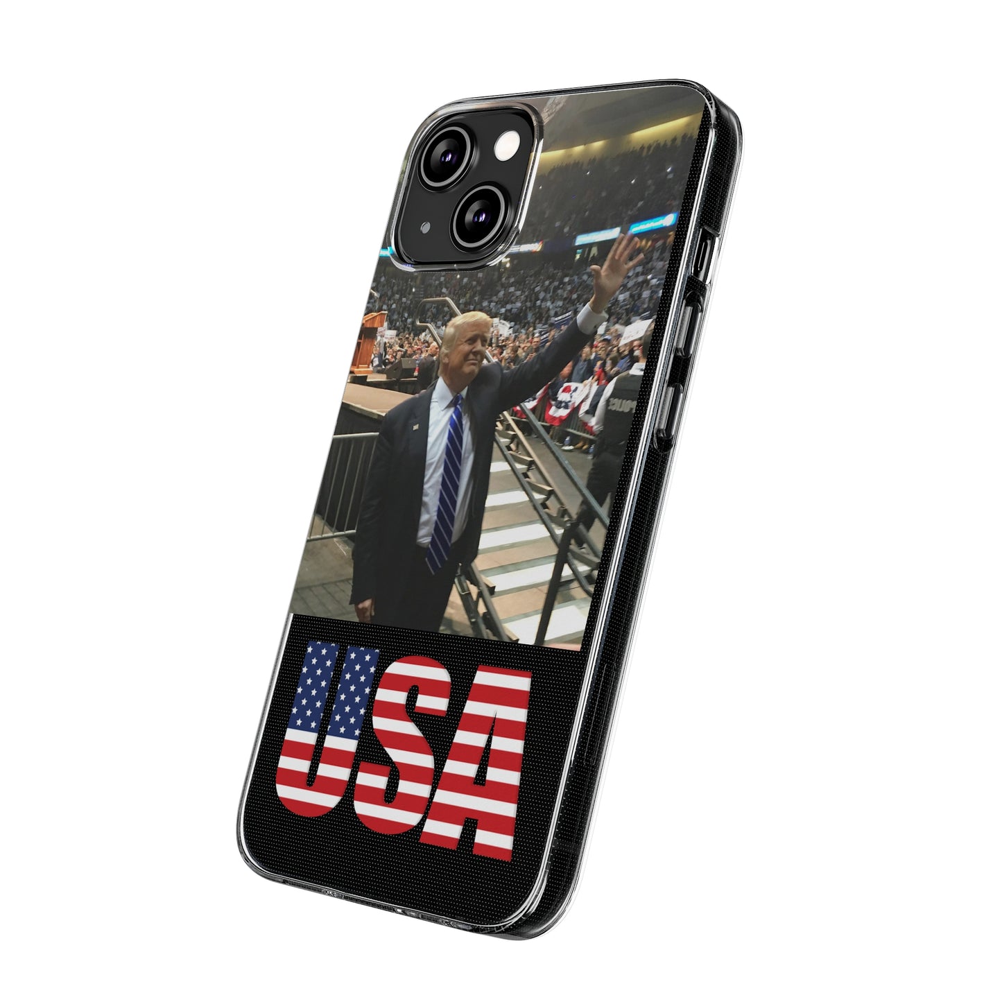 Custom Silicone Trump USA iPhone 14 Case