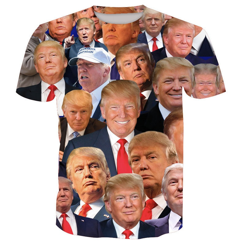 Trump Collage 3D Full Printed T Shirt