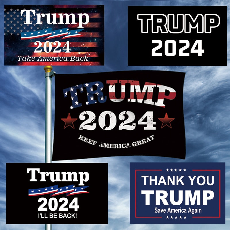 Trump 2024 Flag Presidential Banners- Many Styles!