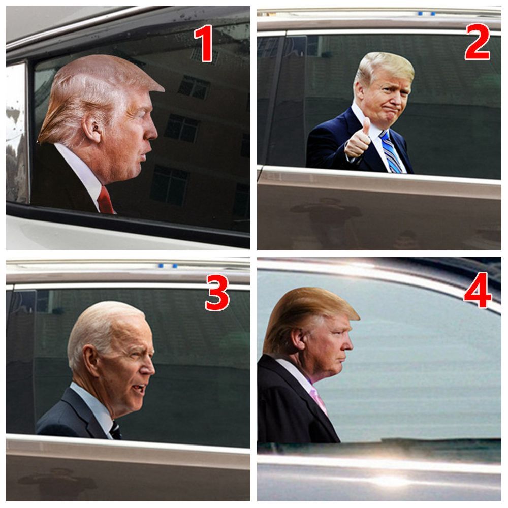 1-PC President Donald Trump Car Sticker Life-Size Person Exterior Window Decal