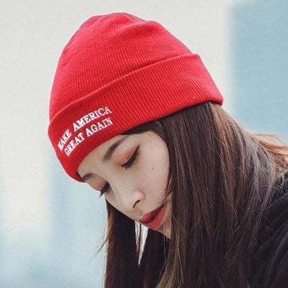 Trump Knit Winter MAGA Hat