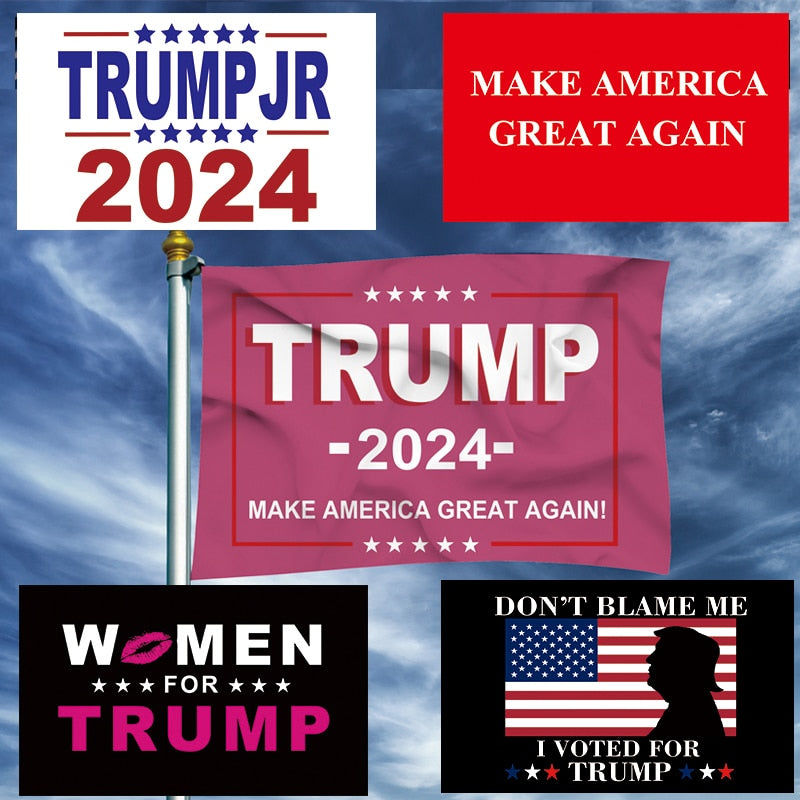 Trump 2024 Flag Presidential Banners- Many Styles!