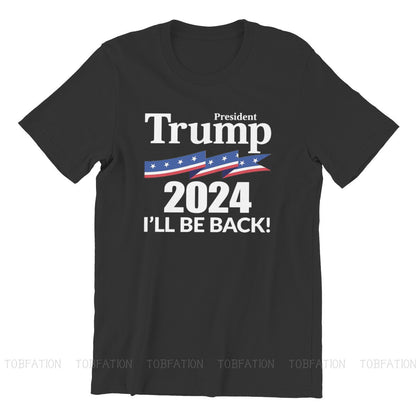 Trump 2024 "I'll Be Back" T-Shirt - Cotton, Sizes to 6XL