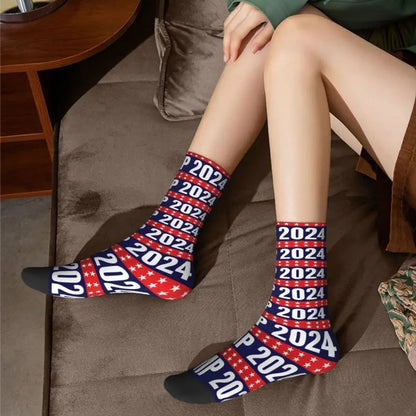 Custom Trump 2024 Men Women Crew Socks