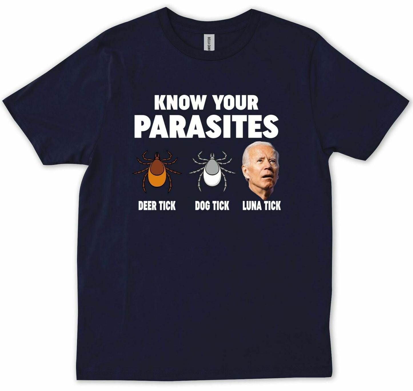 "Know Your Parasites" Anti Biden Funny T-shirt