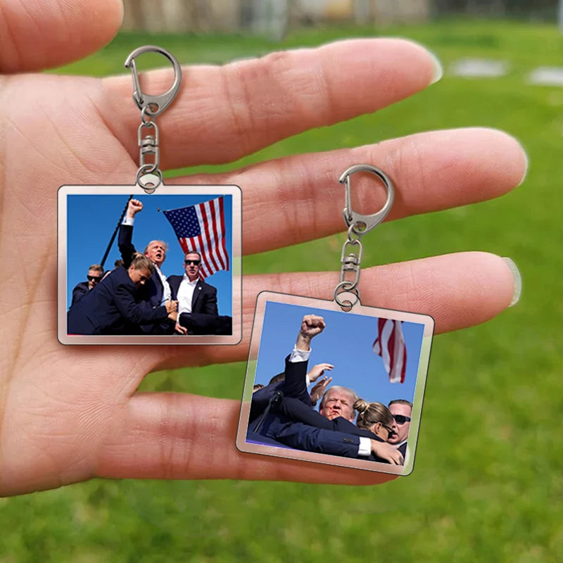 Trump 2024 Memorabilia Keychain