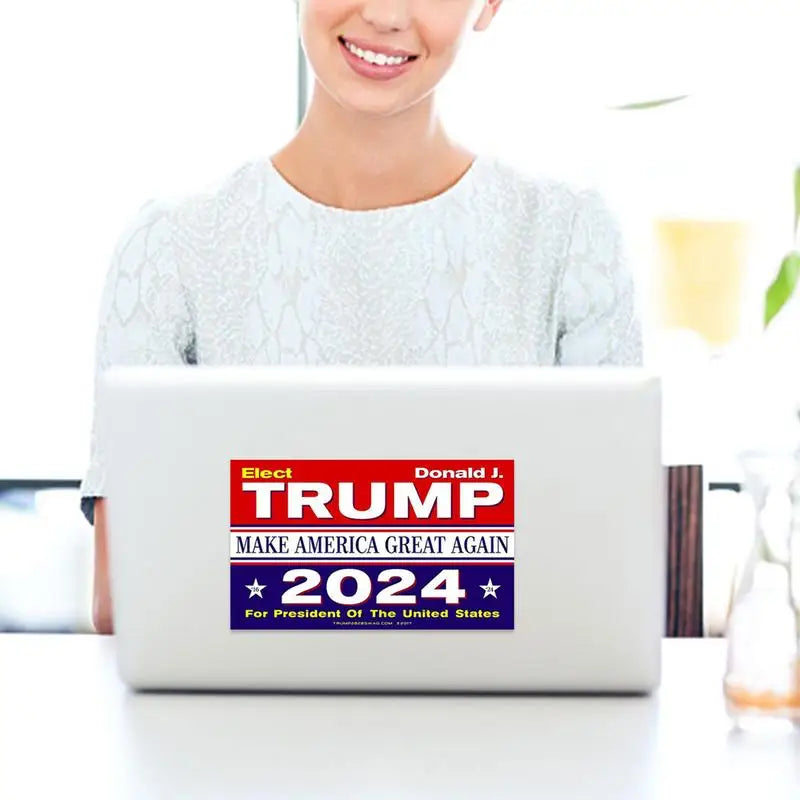 Trump 2024 Car Bumper Sticker "Make America Great Again" Vinyl Decal / Sticker