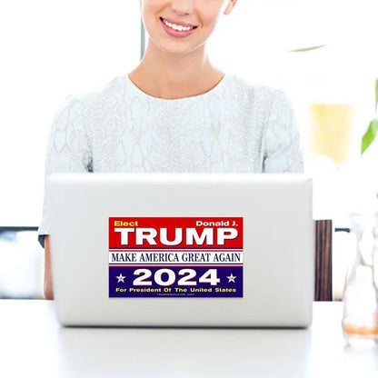 Trump 2024 Car Bumper Sticker "Make America Great Again" Vinyl Decal / Sticker