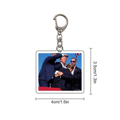 Trump 2024 Memorabilia Keychain