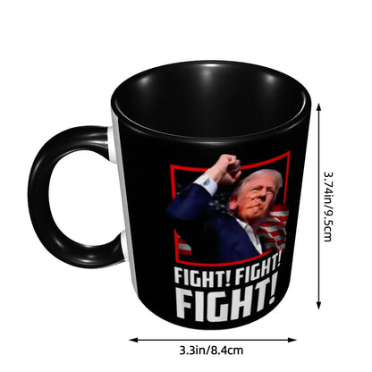 Donald Trump Fight Fight Fight Ceramic Mug 2024