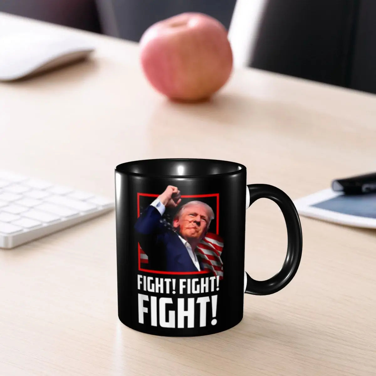 Donald Trump Fight Fight Fight Ceramic Mug 2024