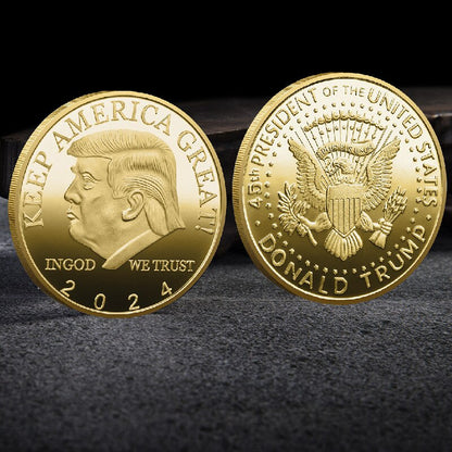 President Trump Commemorative Coin 2024 Freedom Eagle Design