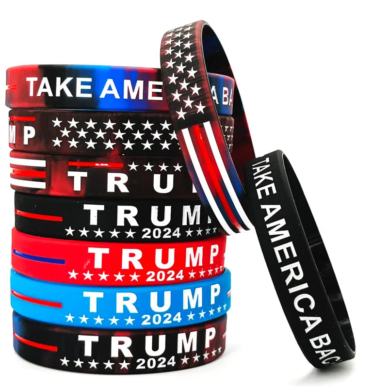 Trump 2024 Silicone Adult Size Bracelet