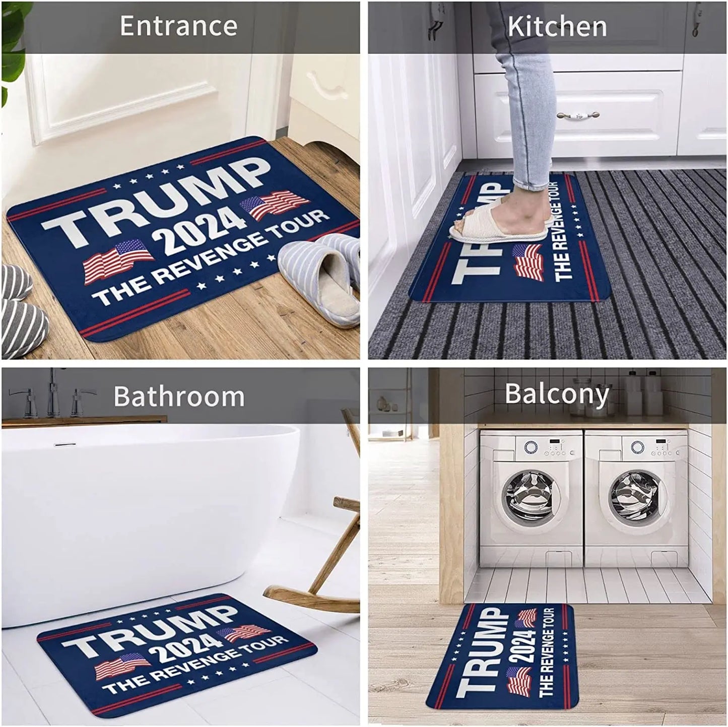 Trump 2024 "The Revenge Tour" Doormat, Welcome Mat