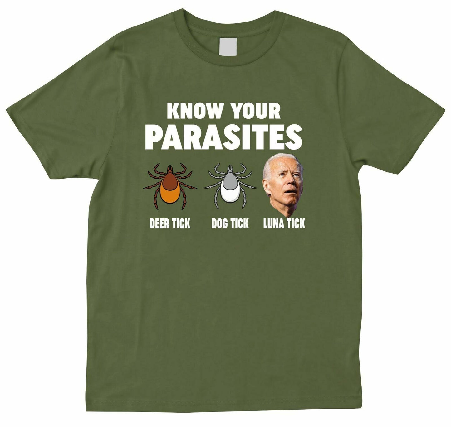 "Know Your Parasites" Anti Biden Funny T-shirt