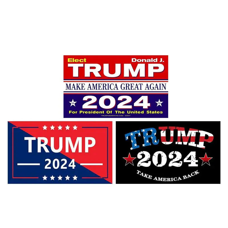 Trump 2024 Car Bumper Sticker "Make America Great Again" Vinyl Decal / Sticker