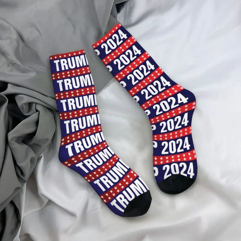 Custom Trump 2024 Men Women Crew Socks