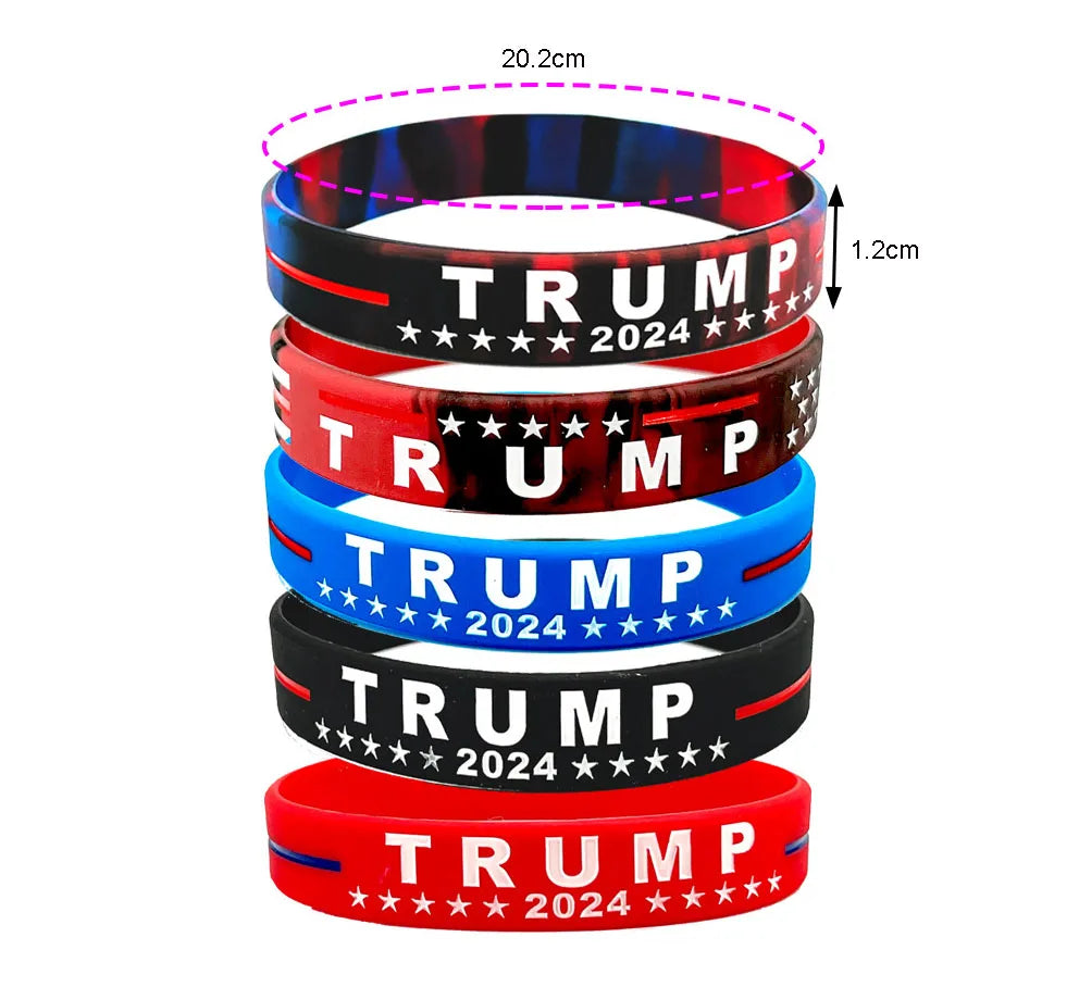 Trump 2024 Silicone Adult Size Bracelet