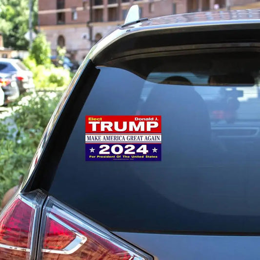 Trump 2024 Car Bumper Sticker "Make America Great Again" Vinyl Decal / Sticker