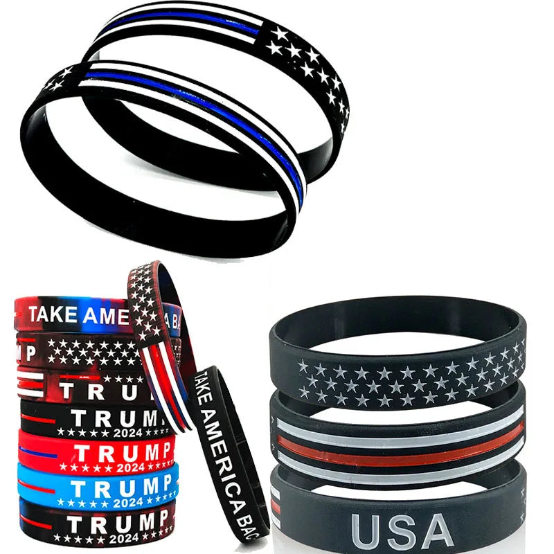 Trump 2024 Silicone Adult Size Bracelet