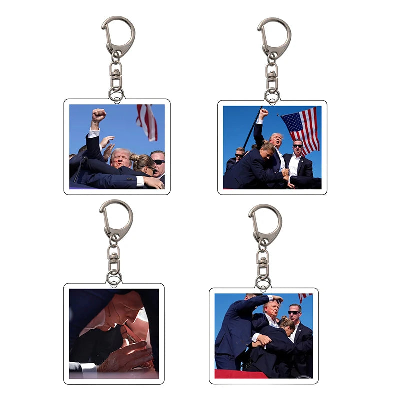 Trump 2024 Memorabilia Keychain